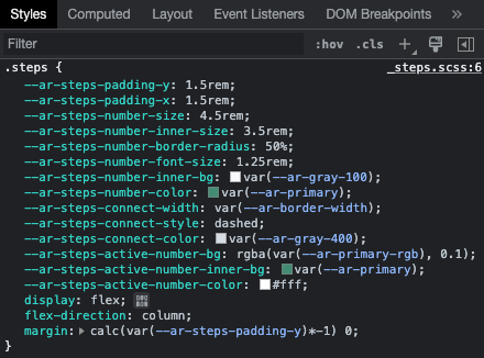 Sass variables